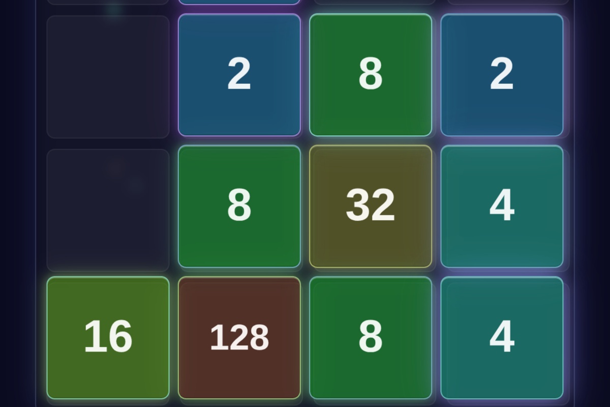 Hologram Merge - Free online 2048-style merge puzzle game