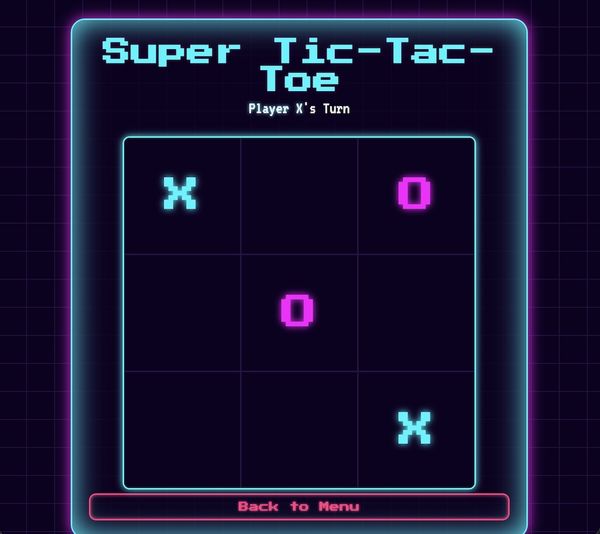 Neon Tic Tac Toe - Free online futuristic tic tac toe game