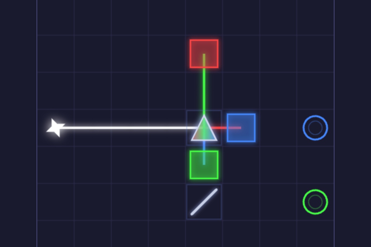 Refract - Free online optics beam-routing puzzle game