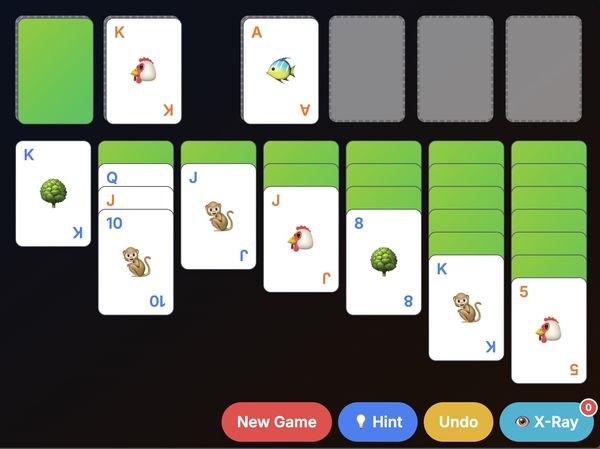 Solitaire - Free online Klondike solitaire with neon twist