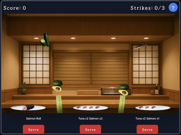 Sushi Ninja - Free online slice-the-ingredients arcade game