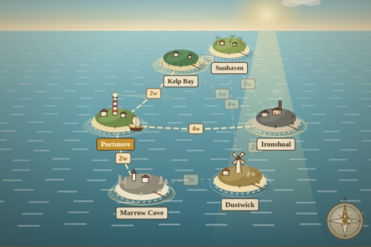 Tradewind - Juego gratis de estrategia de rutas comerciales náuticas